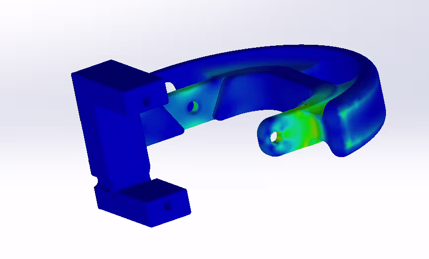 FEA result of the outer ring